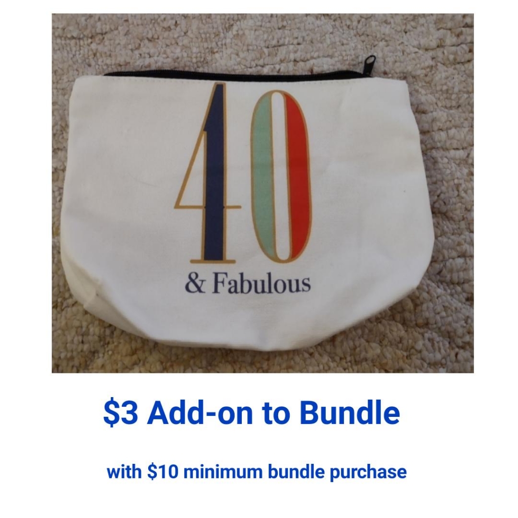 Cosmetic Bag -$3 W/ Bundle Purchase
